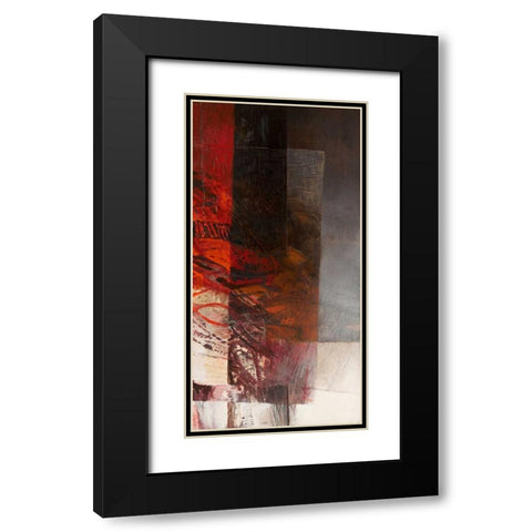 Paesaggio II Black Modern Wood Framed Art Print with Double Matting by Censini