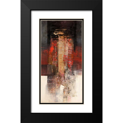 Sentimenti in rosso Black Modern Wood Framed Art Print with Double Matting by Censini