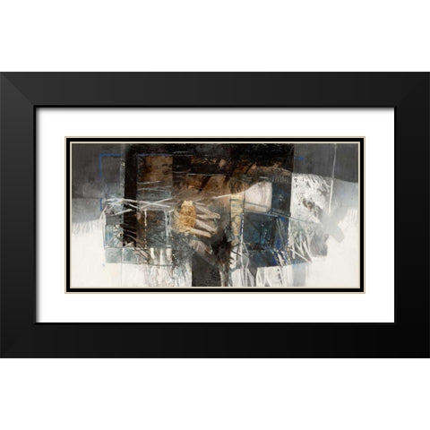 La valle dai riflessi di creta Black Modern Wood Framed Art Print with Double Matting by Censini