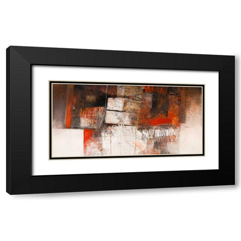 Attese Black Modern Wood Framed Art Print with Double Matting by Censini, Giuliano