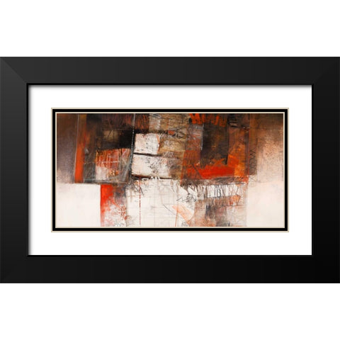 Attese Black Modern Wood Framed Art Print with Double Matting by Censini, Giuliano