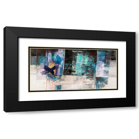 Cieli ed oceani Black Modern Wood Framed Art Print with Double Matting by Censini, Giuliano