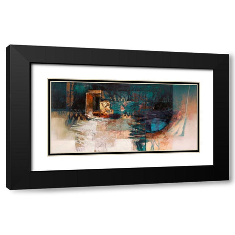 Sogni di giada Black Modern Wood Framed Art Print with Double Matting by Censini, Giuliano