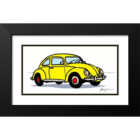 Fantasticar Black Modern Wood Framed Art Print with Double Matting by Beyon, Carlos