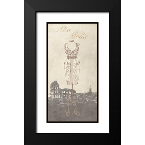 Alta Moda Black Modern Wood Framed Art Print with Double Matting by Dellal, Remy
