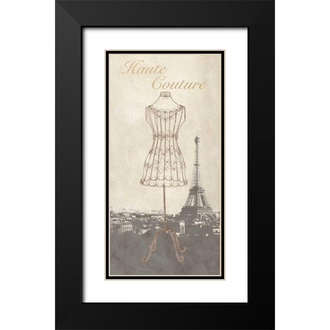 Haute Couture  Black Modern Wood Framed Art Print with Double Matting by Dellal, Remy
