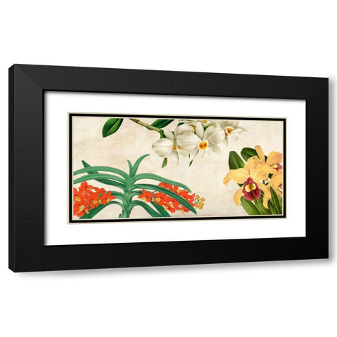 Panneau Botanique III Black Modern Wood Framed Art Print with Double Matting by Dellal, Remy
