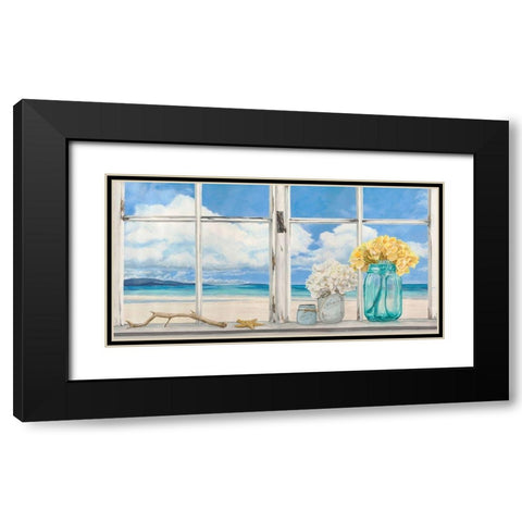 Atlantique Black Modern Wood Framed Art Print with Double Matting by Dellal, Remy
