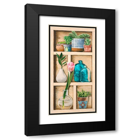 Collection de Memoires III Black Modern Wood Framed Art Print with Double Matting by Dolci, Elena