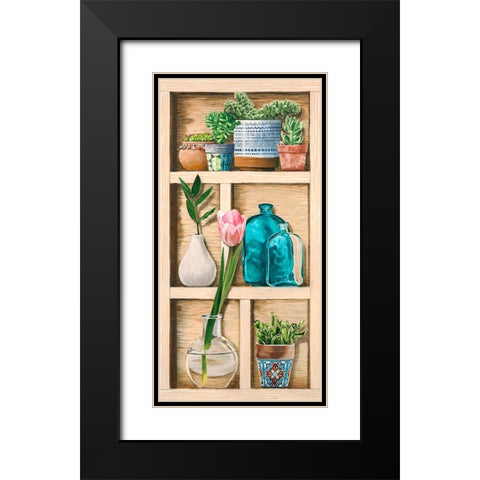 Collection de Memoires III Black Modern Wood Framed Art Print with Double Matting by Dolci, Elena