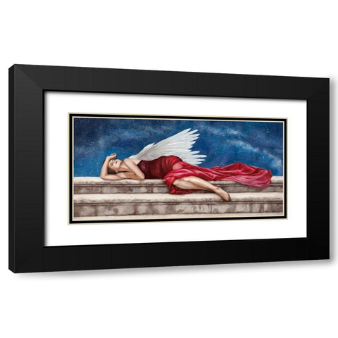 Under a Starry Night Black Modern Wood Framed Art Print with Double Matting by Duval, Sonya