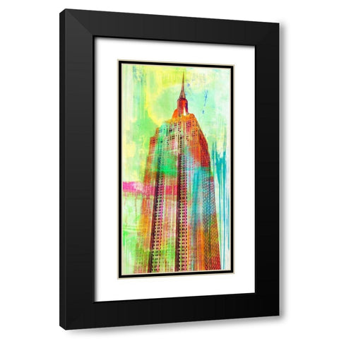 The Building 2.0 Black Modern Wood Framed Art Print with Double Matting by Chestier, Eric