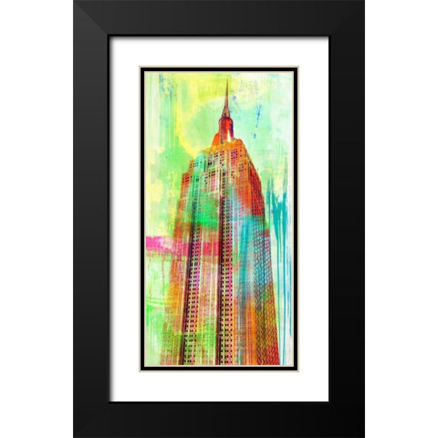 The Building 2.0 Black Modern Wood Framed Art Print with Double Matting by Chestier, Eric