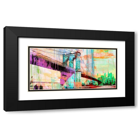 The Bridge 2.0 Black Modern Wood Framed Art Print with Double Matting by Chestier, Eric