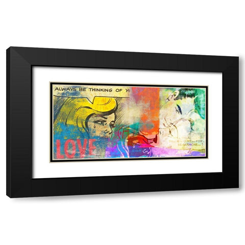 True Love! Black Modern Wood Framed Art Print with Double Matting by Chestier, Eric