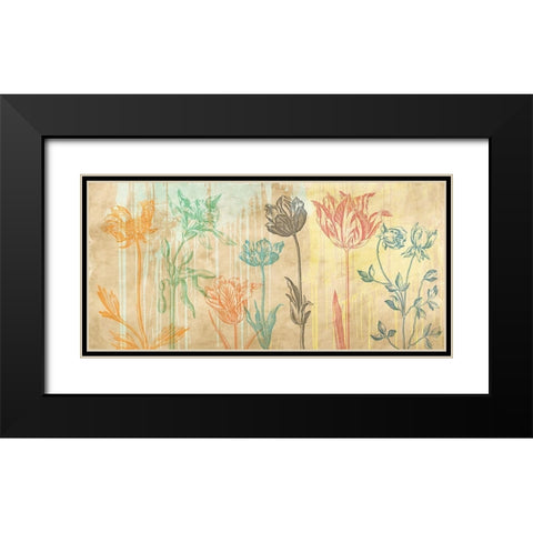 Botaniques Cochin 2 (coleurs) Black Modern Wood Framed Art Print with Double Matting by Eric, Chestier