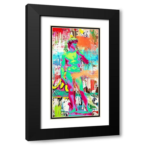 David 2.0 Black Modern Wood Framed Art Print with Double Matting by Eric, Chestier