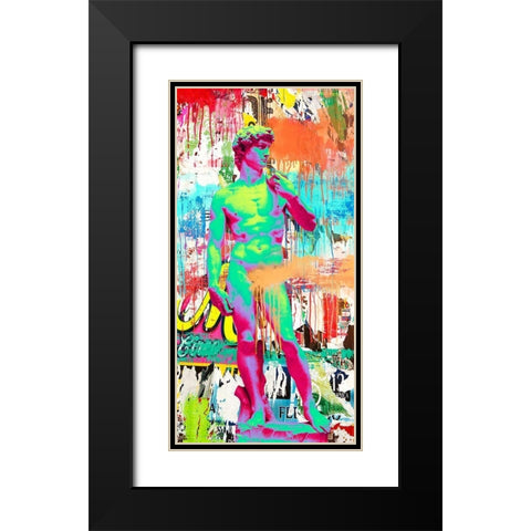 David 2.0 Black Modern Wood Framed Art Print with Double Matting by Eric, Chestier