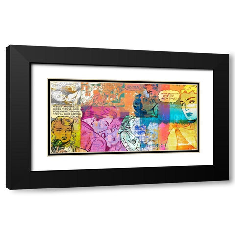 Passion Black Modern Wood Framed Art Print with Double Matting by Chestier, Eric