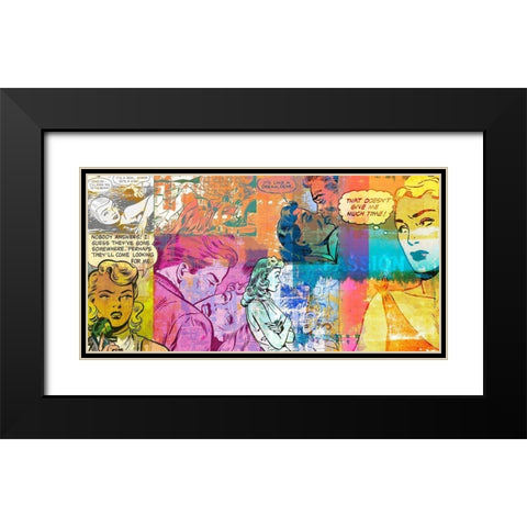 Passion Black Modern Wood Framed Art Print with Double Matting by Chestier, Eric