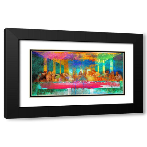 The Last Supper 2.0 Black Modern Wood Framed Art Print with Double Matting by Chestier, Eric