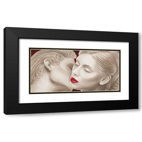 Eternal Lovers Black Modern Wood Framed Art Print with Double Matting by Eleanor, Setti