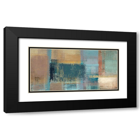 Chromatic Horizon Black Modern Wood Framed Art Print with Double Matting by Ruggero, Falcone