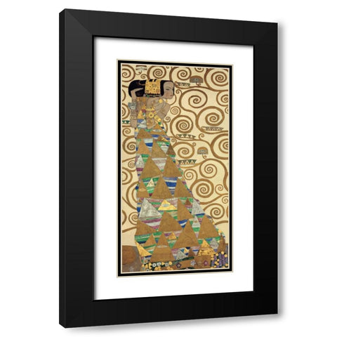 The Tree of Life I Black Modern Wood Framed Art Print with Double Matting by Klimt, Gustav