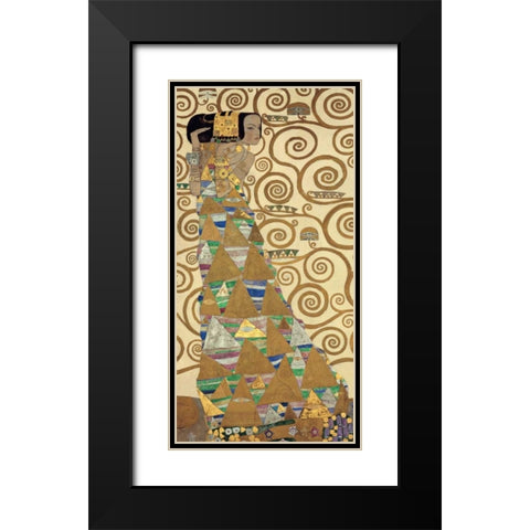 The Tree of Life I Black Modern Wood Framed Art Print with Double Matting by Klimt, Gustav