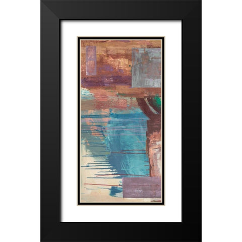 Kaleidos I Black Modern Wood Framed Art Print with Double Matting by Corrado, Italo