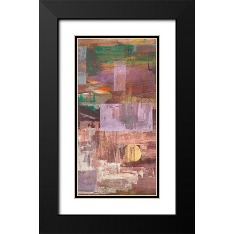 Kaleidos II Black Modern Wood Framed Art Print with Double Matting by Corrado, Italo