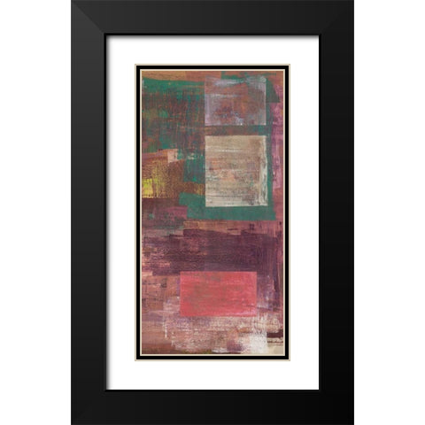 Kaleidos III Black Modern Wood Framed Art Print with Double Matting by Corrado, Italo
