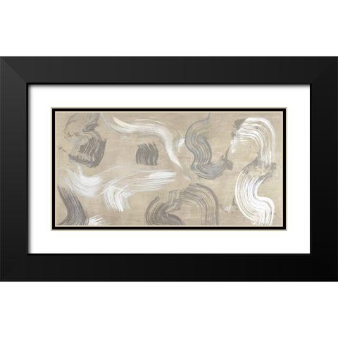 Of Sand and Stone Black Modern Wood Framed Art Print with Double Matting by Ikeda, Haru
