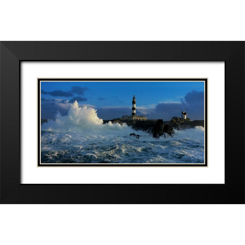 Le Creach Black Modern Wood Framed Art Print with Double Matting by Guichard, Jean