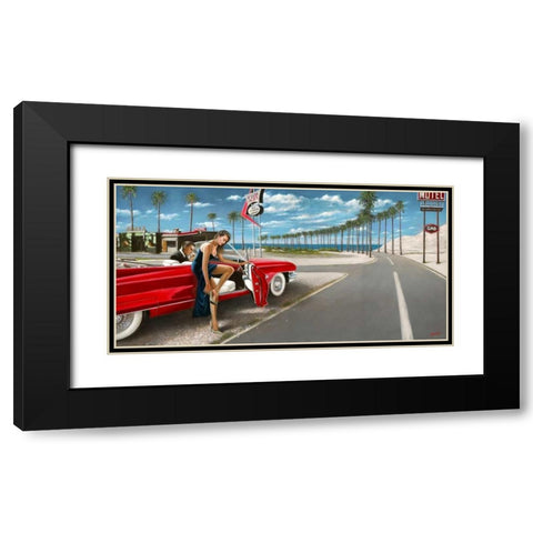 Last stop before the Ocean Black Modern Wood Framed Art Print with Double Matting by Silver, John