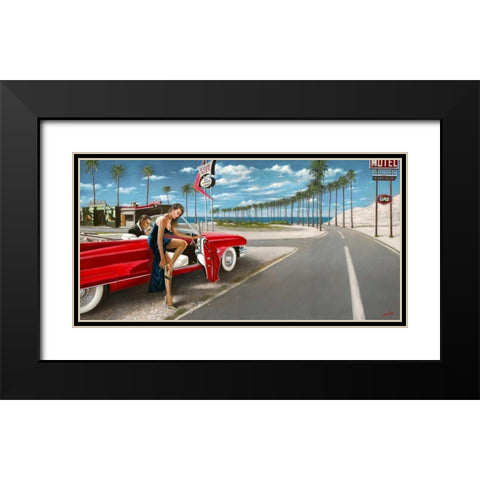 Last stop before the Ocean Black Modern Wood Framed Art Print with Double Matting by Silver, John