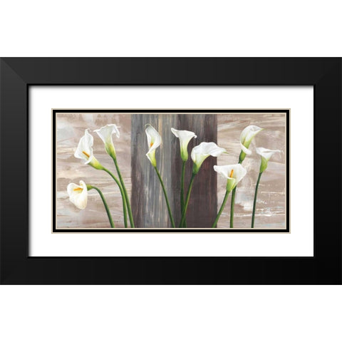 Country Callas Black Modern Wood Framed Art Print with Double Matting by Thomlinson, Jenny
