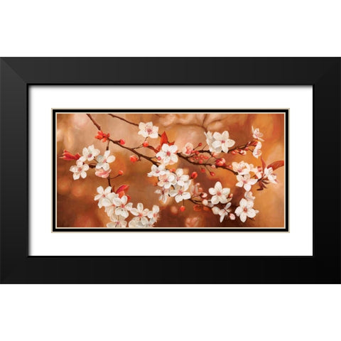 Sakura Black Modern Wood Framed Art Print with Double Matting by Thomlinson, Jenny