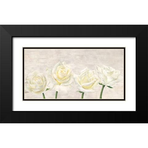 Classic Roses Black Modern Wood Framed Art Print with Double Matting by Jenny, Thomlinson