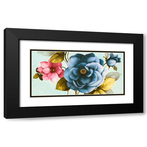 Azaleas III Black Modern Wood Framed Art Print with Double Matting by Keiko, Rei