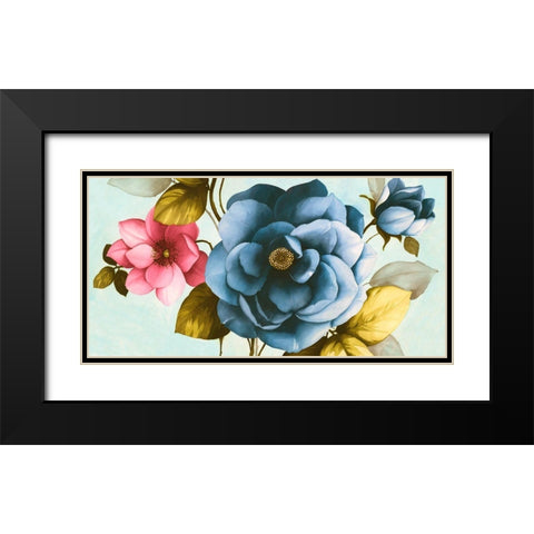 Azaleas III Black Modern Wood Framed Art Print with Double Matting by Keiko, Rei