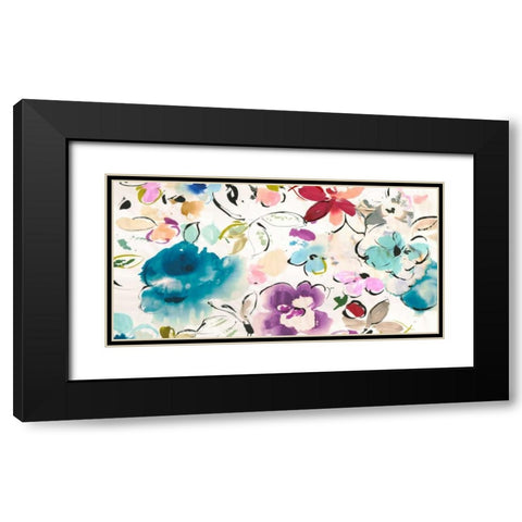 Floral Galore Black Modern Wood Framed Art Print with Double Matting by Parr, Kelly