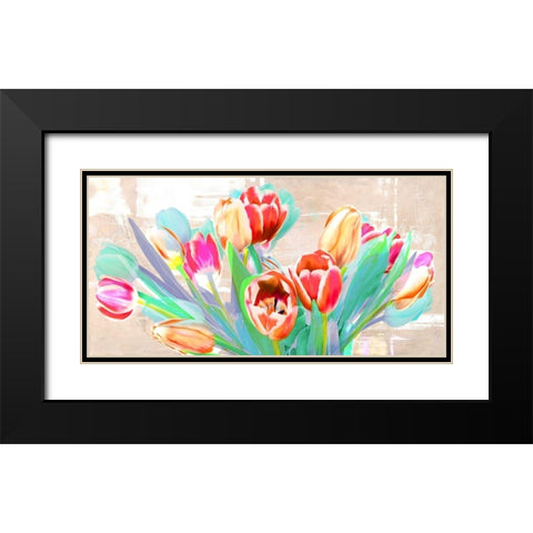 I dreamt of Tulips Black Modern Wood Framed Art Print with Double Matting by Kelly, Parr
