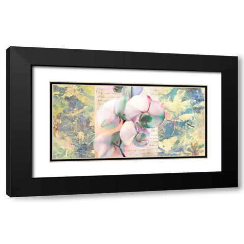 Kaleidoscope Orchid Black Modern Wood Framed Art Print with Double Matting by Kelly, Parr