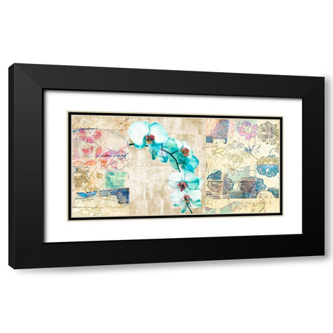 Kaleidoscope Orchid II Black Modern Wood Framed Art Print with Double Matting by Kelly, Parr