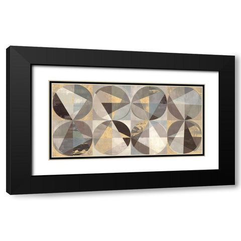 Glittering Constellation II Black Modern Wood Framed Art Print with Double Matting by Kaj, Rama