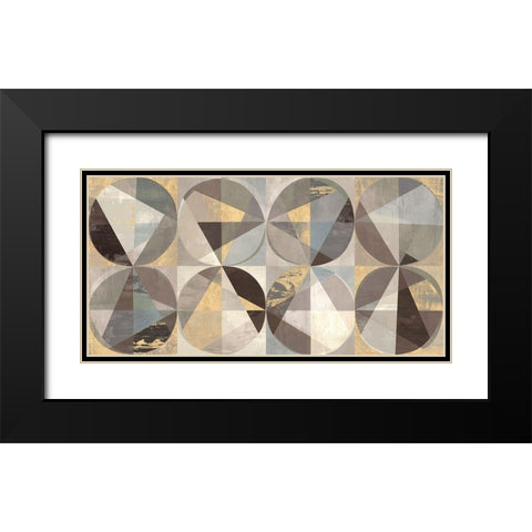 Glittering Constellation II Black Modern Wood Framed Art Print with Double Matting by Kaj, Rama