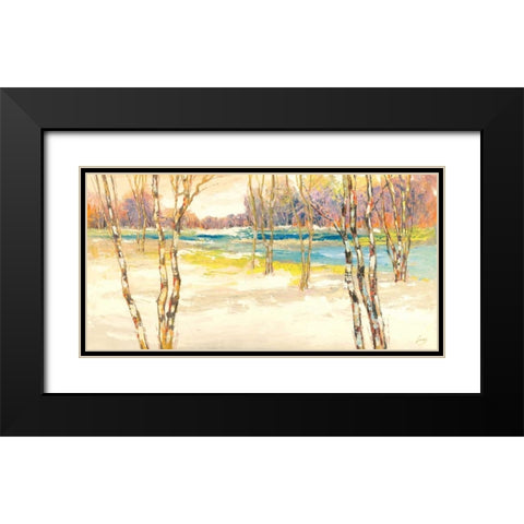Bosco incantato I Black Modern Wood Framed Art Print with Double Matting by Lucas