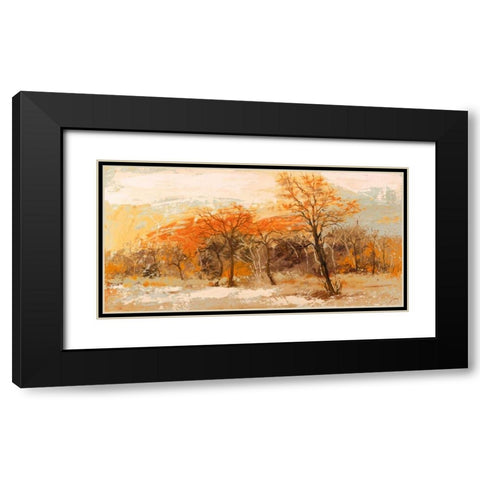 Foresta I Black Modern Wood Framed Art Print with Double Matting by Lucas