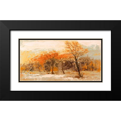 Foresta I Black Modern Wood Framed Art Print with Double Matting by Lucas